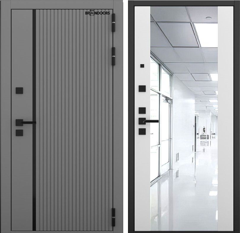 Дверь BrandDoors Пиано S Антрацит Силк DIS007149