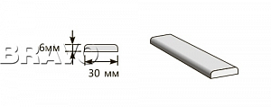 Товар Притворная планка 2000x30x6 BRK1047