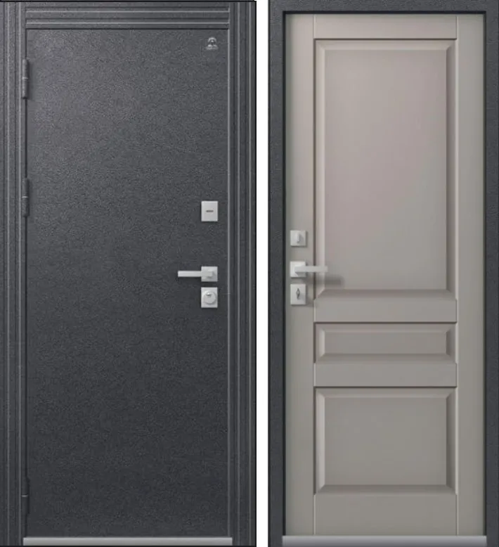 Дверь Термо-2 Антрацит Муар - Кашемир Грей DIS007375
