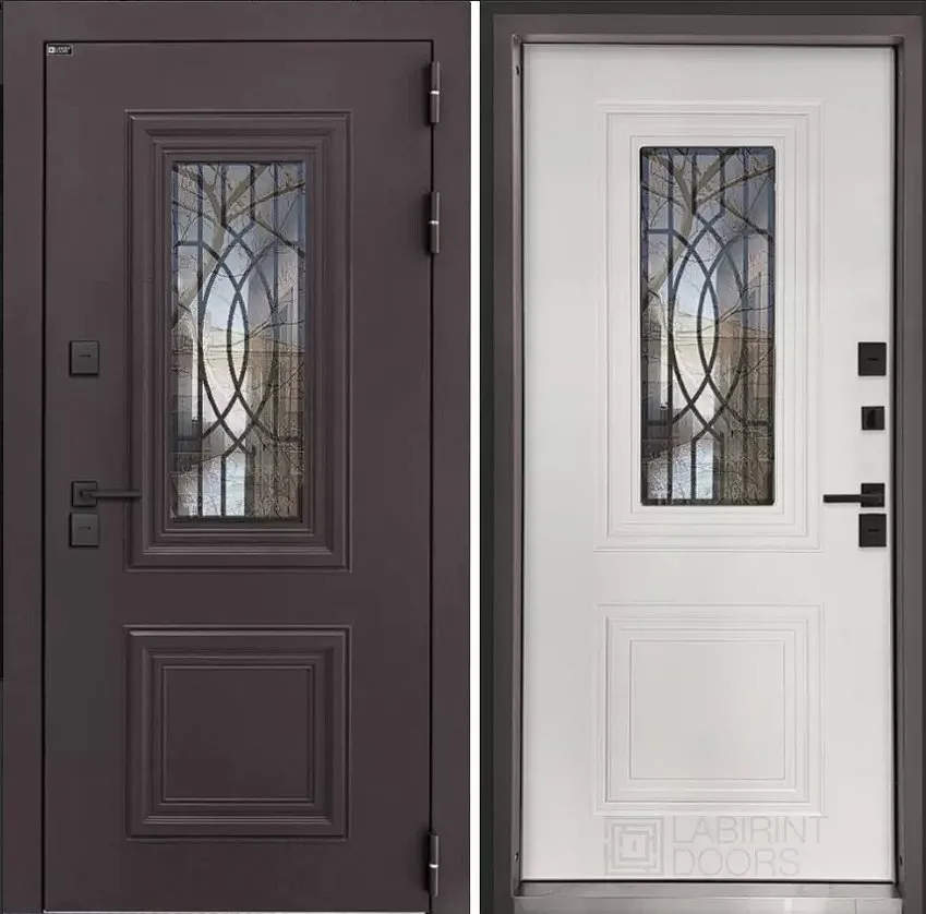 Фото Дверь Сияна коричневая 8019 Термо DIS007395